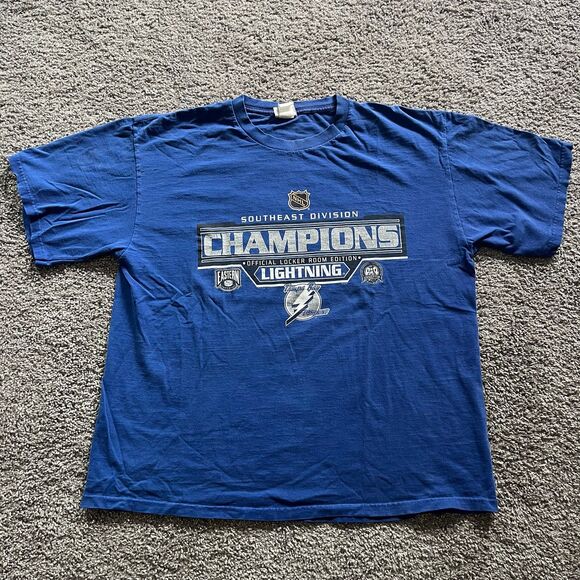 VTG 2003 Tampa Bay Lightning Eastern Conference Champions Stanley Cup Shirt XL - Picture 1 of 7